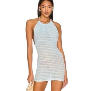 OW Collection Spring Cover Up Blue Medium